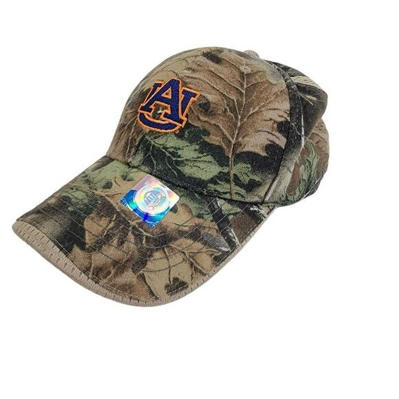 Cobra Camouflage University of Auburn Ball Cap Hat Adjustable Hook & Loop Strap - Picture 1 of 9